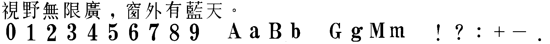 CCDB / CCCII 历史点阵 · 64×64：視野無限廣,窗外有藍天。